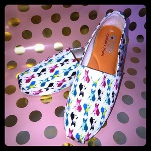 Skechers Bobs Double Vision Boston Terrier Sneaker